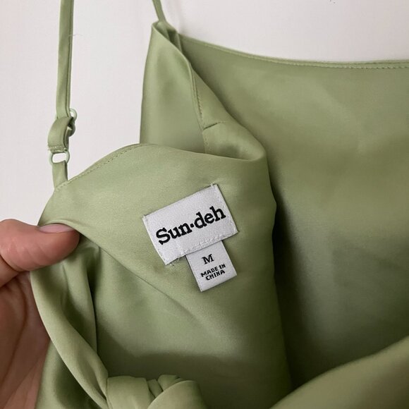 Sunday Best Tie Top - Green Size M - Picture 2 of 3